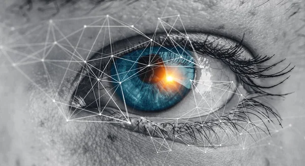 Abstract high tech eye concept — Stock Photo, Image