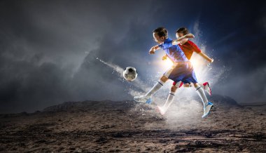 Zafer için sonsuz will ile. Karışık teknik