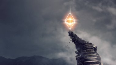 Kripto para birimi en üstte. Karışık ortam
