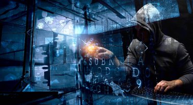 Gizlilik güvenliği kavramı. Karışık ortam