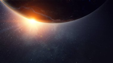 Benzersiz Bizim evrenimiz. Karışık teknik