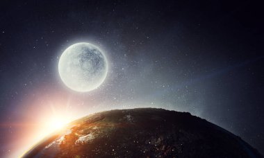 Benzersiz Bizim evrenimiz. Karışık teknik.