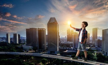 Bu büyük dünya keşfetmek. Karışık teknik