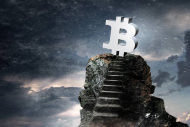 Gökyüzünde kripto para birimi başarı merdiveni