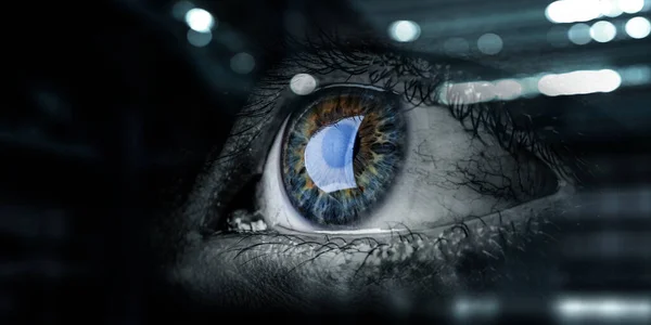 Concepto abstracto de ojo de alta tecnología —  Fotos de Stock