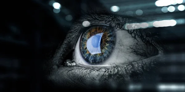 Abstrakcyjna koncepcja high tech eye — Zdjęcie stockowe