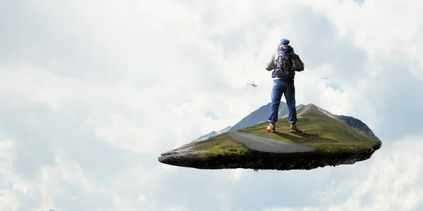 Conceito abstrato de turista itinerante — Fotografia de Stock