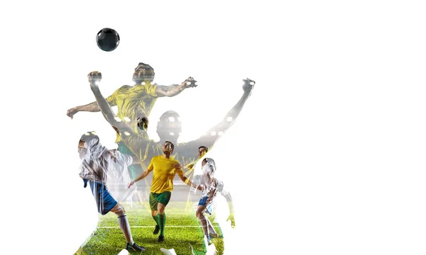 Abstrakt fotboll tema - hetaste matchstunder — Stockfoto