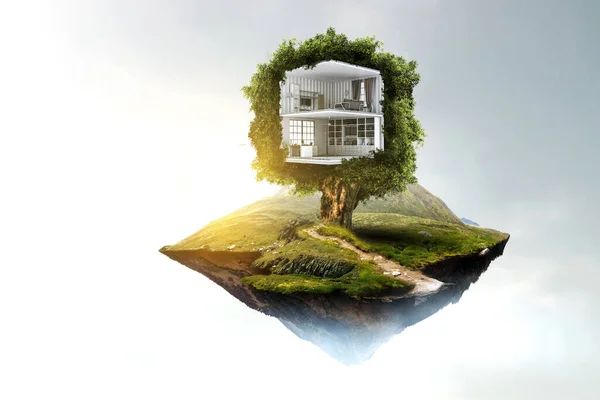 Real estate and ecology concept — Stock Photo, Image