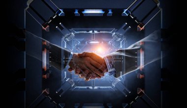 Ortaklık kavramı. Tokalaşma görüntüsü