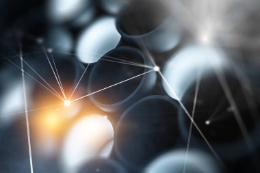 Yenilikçi teknoloji imajı. Karışık ortam