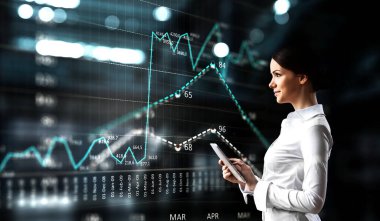 Küresel teknoloji kavramı. Karışık ortam