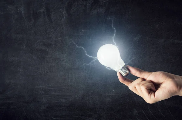 Light bulb image as symbol of innovation — Stock Photo, Image