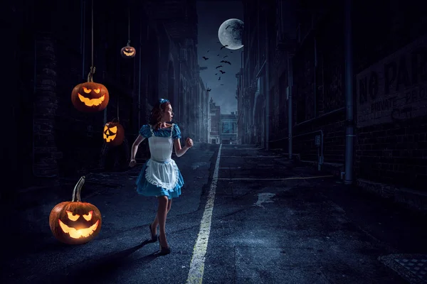 Spooky halloween image . Mixed media — Stock Photo, Image