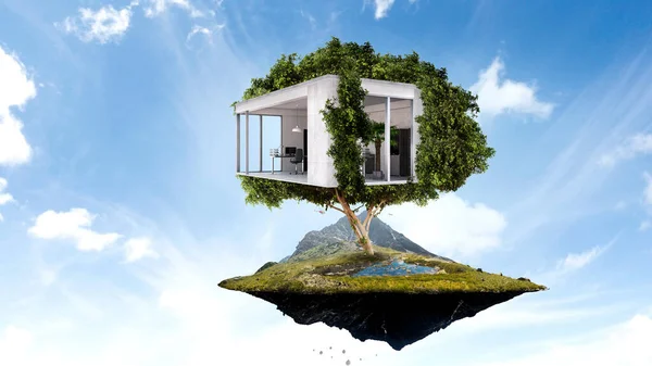 Concept immobilier et écologie — Photo