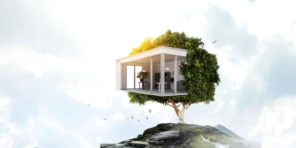 Real estate and ecology concept — Stock Photo, Image