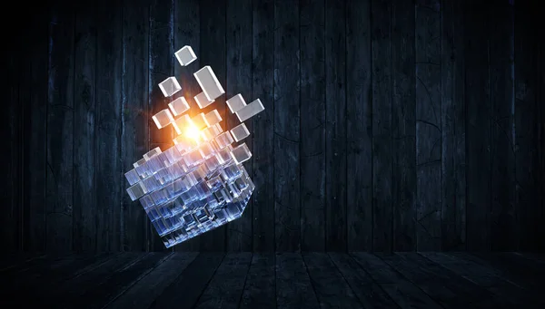 Modelo de cubo como símbolo de inovação — Fotografia de Stock