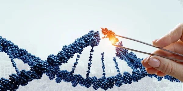 科学和医学中的创新DNA技术 — 图库照片