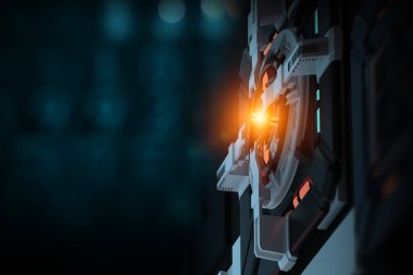 Teknoloji ve yenilik kavramı. Karışık ortam