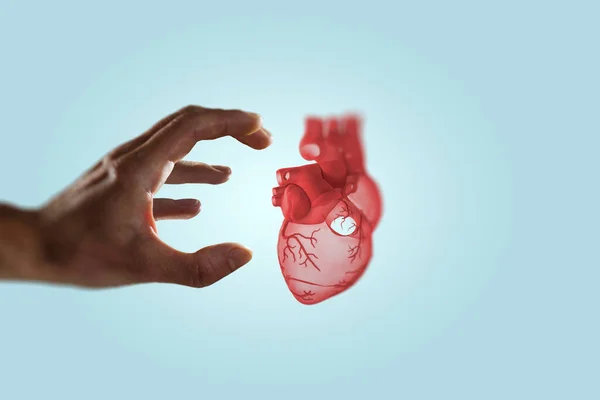 Concepto de medicina innovadora. Símbolo corazón — Foto de Stock