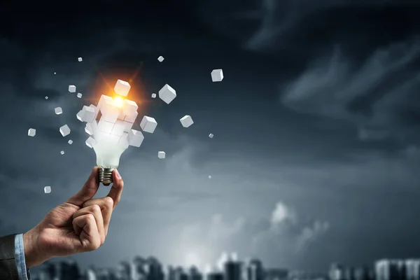 Light bulb image as symbol of innovation — Stock Photo, Image