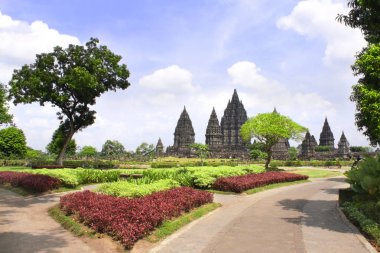Tapınak Prambanan hindu Tapınağı, Yogyakarta, Merkezi Java, Endonezya. UNESCO Dünya Miras Listesi