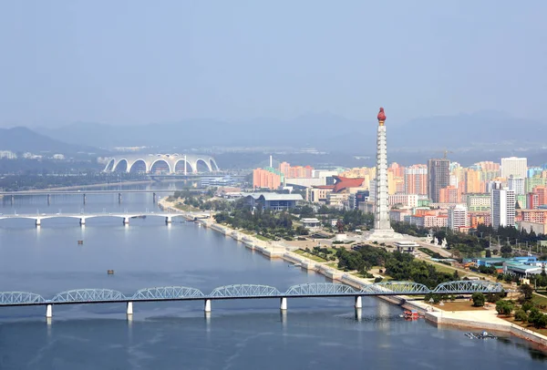 Pyongyang Corea Del Norte Rpdc Septiembre 2017 Vista Aérea Del — Foto de Stock