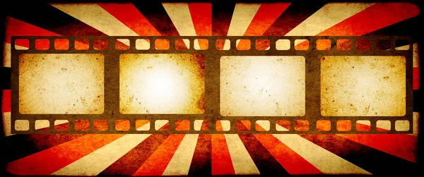 Grunge Horizontal Background Retro Filmstrips Old Paper Texture Striped Brust — Stock Photo, Image