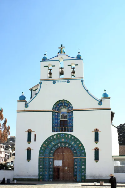 Old Templo San Juan Bautista Chamula Vicino San Cristobal Las — Foto Stock