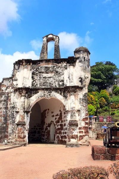 Ruïnes Van Kota Een Garni Haus Schönberger Portugese Fort Malakka — Stockfoto