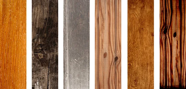 Collezione Banner Legno Con Texture Legno Vecchio Diversi Colori — Foto Stock