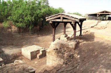 Bethany Ürdün - ötesinde yer nerede İsa'nın John tarafından vaftiz edildi Baptist Ürdün Nehri, Orta Doğu