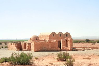 Quseir Amra çöl Kalesi, Jordan, Orta Doğu. UNESCO Dünya Miras Listesi
