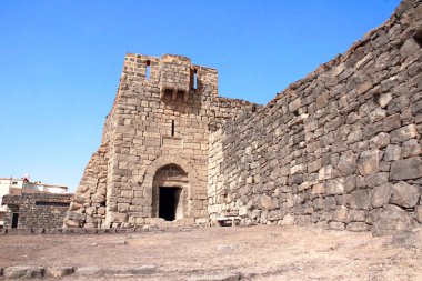 Qasr al-Azraq (çöl kaleler biridir) - Ortaçağ kale nerede Thomas Edward Lawrence (Lawrence of Arabia) göre onun işlemleri sırasında Arap isyanı, Ürdün 
