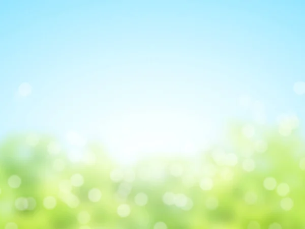 Abstract Sunny Blur Spring Background Green Blue Colors — Stock Photo, Image