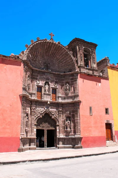 Entrada Templo Nuestra Señora Salud San Miguel Allende Estado Guanajuato — Foto de Stock