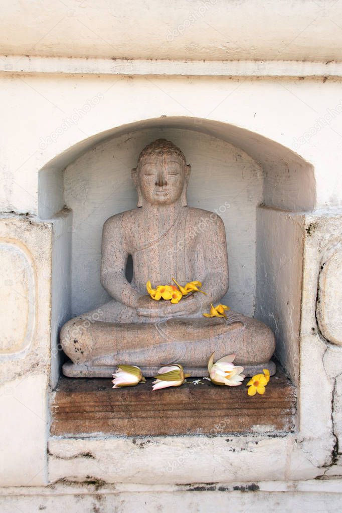 Statue of Buddha, Isurumuniya Vihara, Anuradhapura, Sri Lanka