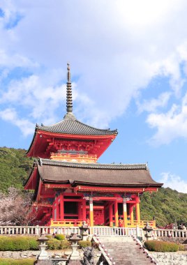 Kyoto, Japonya 'daki kiyomizu-dera tapınağı.