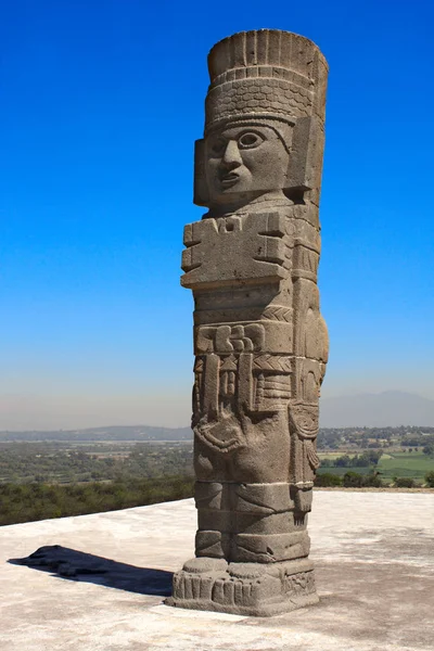 Toltec Atlant, Tula de Allende, Hidalgo state, Mexico — Stock Photo, Image