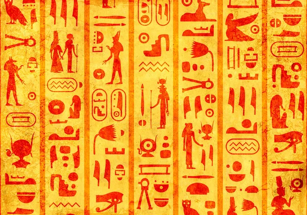 Grunge-Hintergrund mit alten ägyptischen Hieroglyphen — Stockfoto