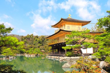 Golden Pavilion (Kinkaku-ji Temple), Kyoto, Japonya