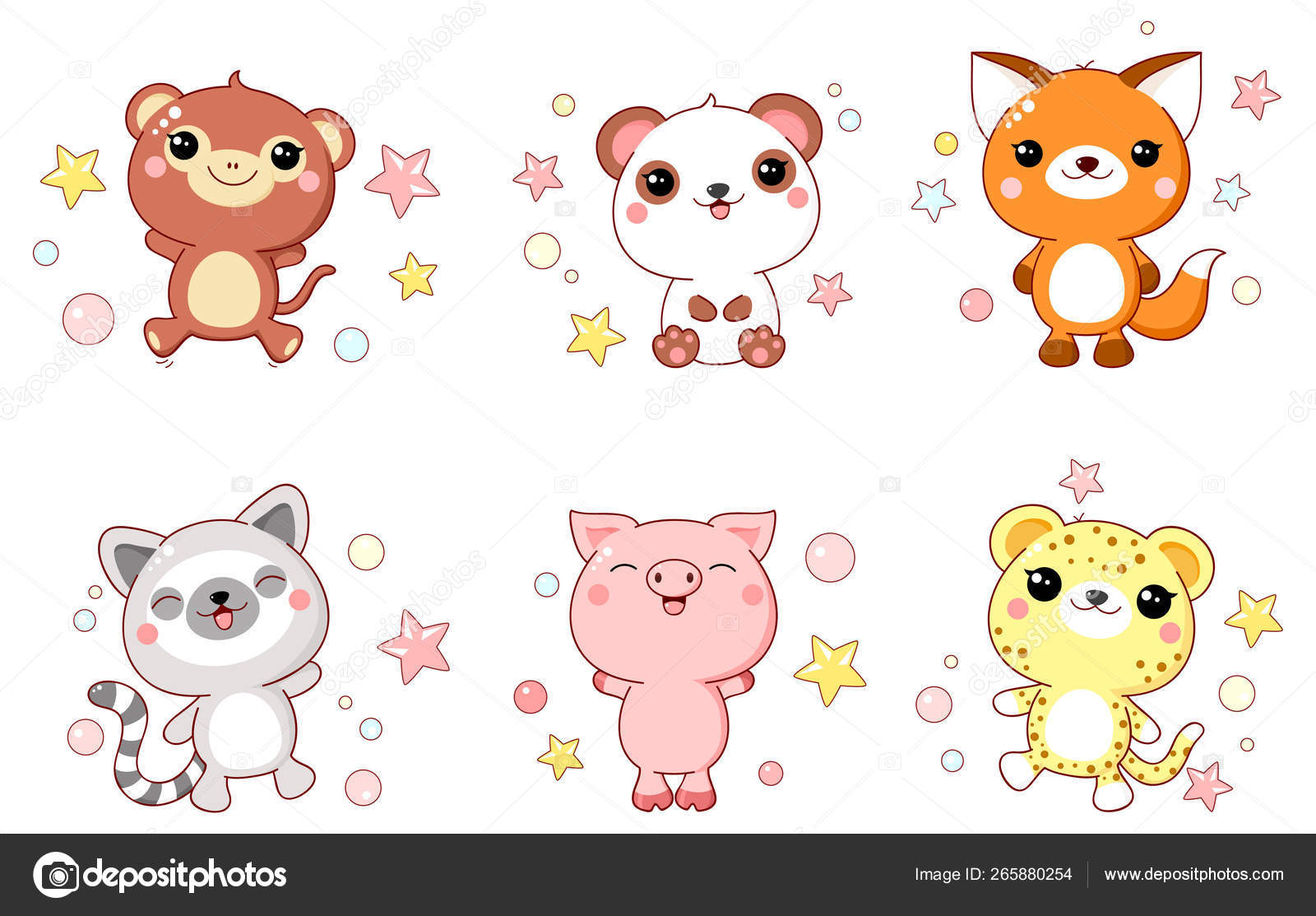 Collection D Animaux Mignons Bebe Image Vectorielle Par Frenta C Illustration Collection D Animaux Mignons Bebe Image Vectorielle Par Frenta C Illustration