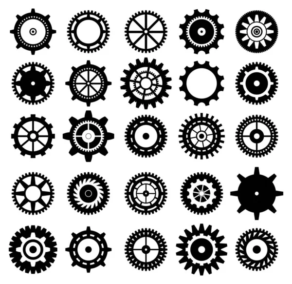 Set of gear icons — Stock Vector