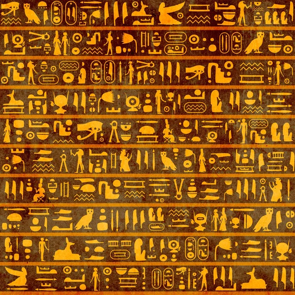 Grunge background with ancient egyptian hieroglyphs — Stock Photo, Image