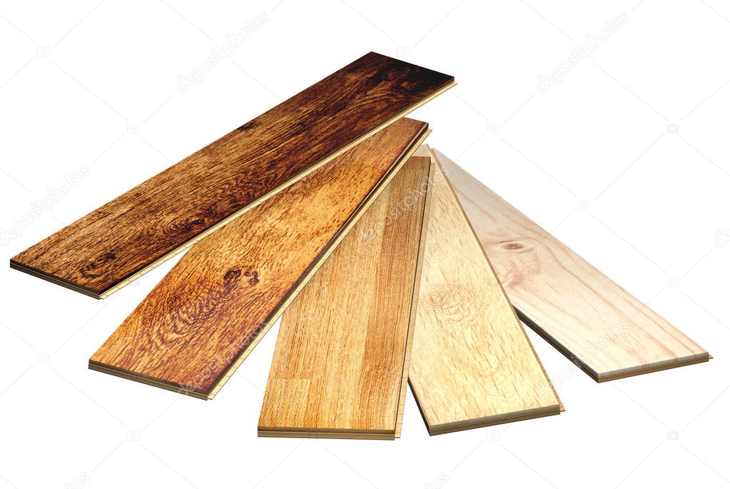 New oak parquet of different colors