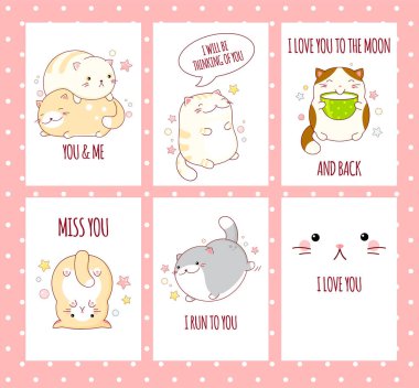 Sevgililer günü afiş kümesi