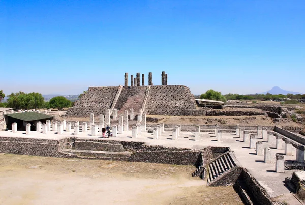 Toltec Atlantes, Tula de Allende, Hidalgo Eyaleti, Meksika — Stok fotoğraf