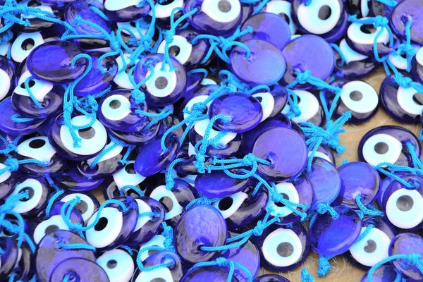 Evil eye charms, traditional turkish souvenirs, Turkey — Stock Photo, Image