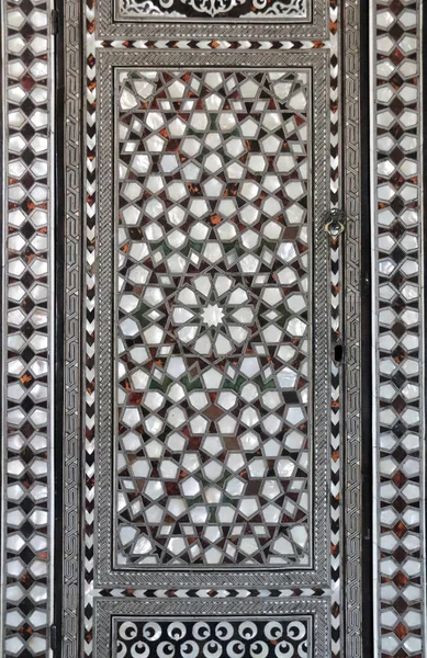 Pärlemor pärla inlaga på Wall, Topkapi Palace, Istanbul, Turkiet — Stockfoto