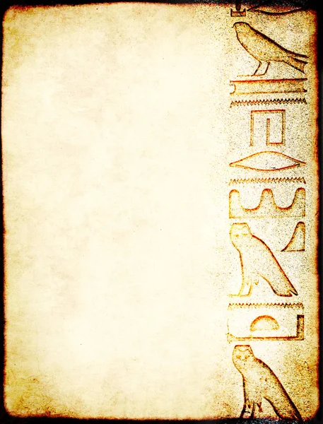 Kağıt doku ve antik Mısır detay ile Grunge arka plan — Stok fotoğraf